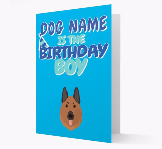 'Birthday Boy' Card with {breedFullName} Icon